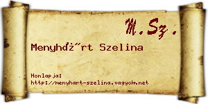 Menyhárt Szelina névjegykártya